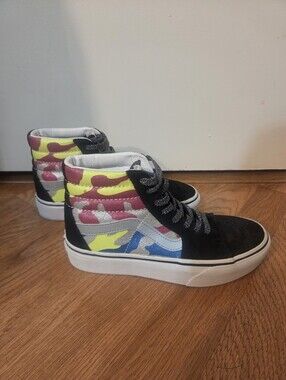 Vans Sk8 Hi Platform After Dark Glitter Camo (7)